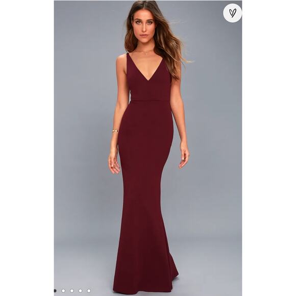 Lulu's Dresses & Skirts - Lulus Melora Plum Purple Sleeveless Maxi Dress Bridesmaid S Small